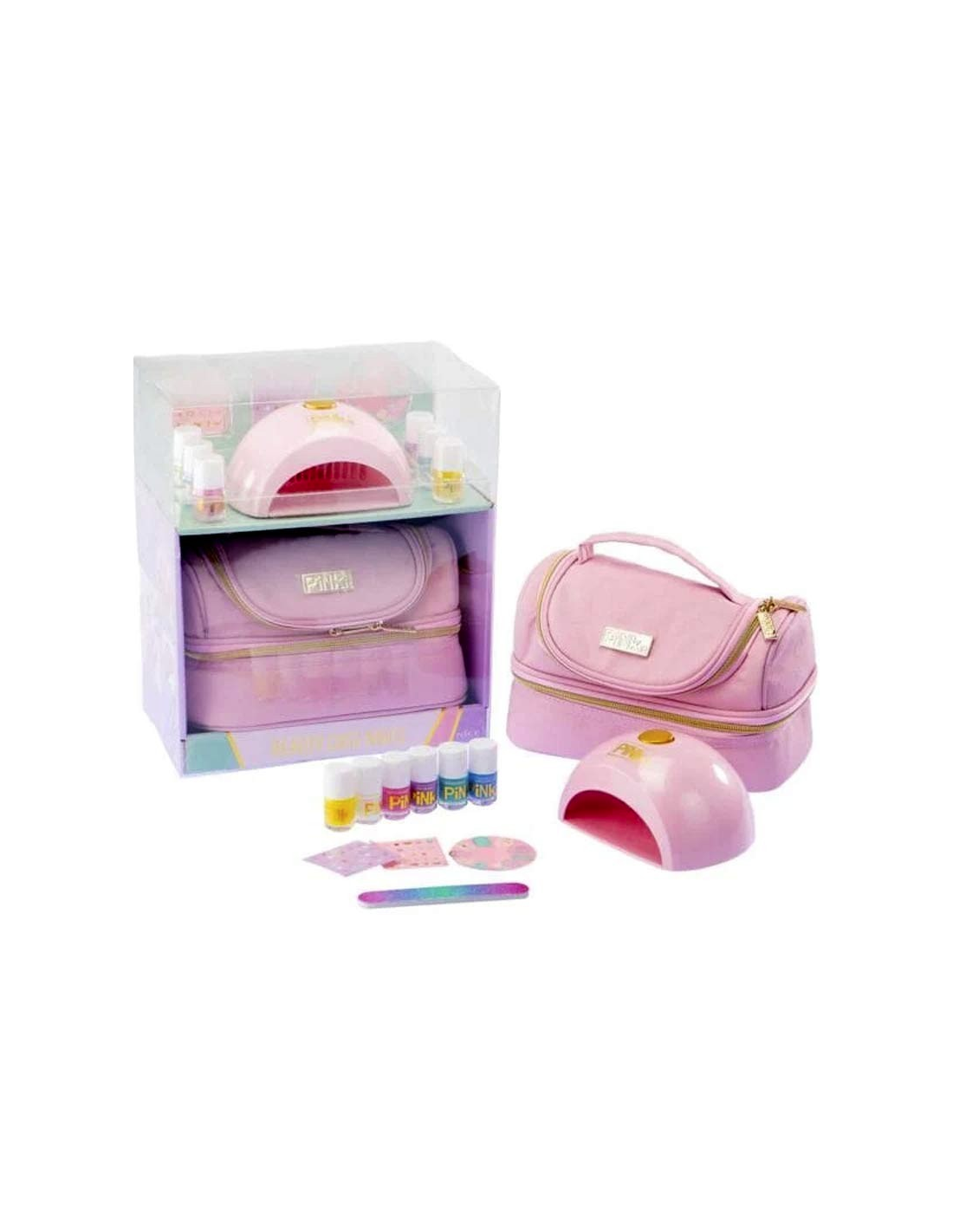 PINK IT 40061 BEAUTY CASE CON DECORA UNGHIE