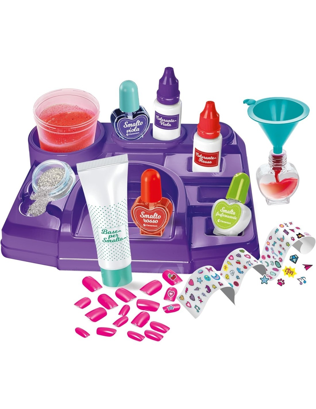 Laboratorio Smalti e Nail Art Clementoni Kit Scientifico Unghie Personalizzate Bambine 8+