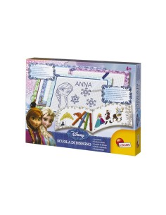 FROZEN 47833 SCUOLA DI DISEGNO, KIT CREATIVO, LAVAGNETTE, PENNARELLI, QUADERNO OPERATIVO