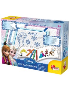 FROZEN 47833 SCUOLA DI DISEGNO, KIT CREATIVO, LAVAGNETTE, PENNARELLI, QUADERNO OPERATIVO