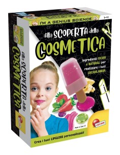 I' M A GENIUS, SCIENZA POCKET, COSMETICA, KIT SCIENTIFICO, LIPGLOSS COLORATI, CONTENITORI COOL