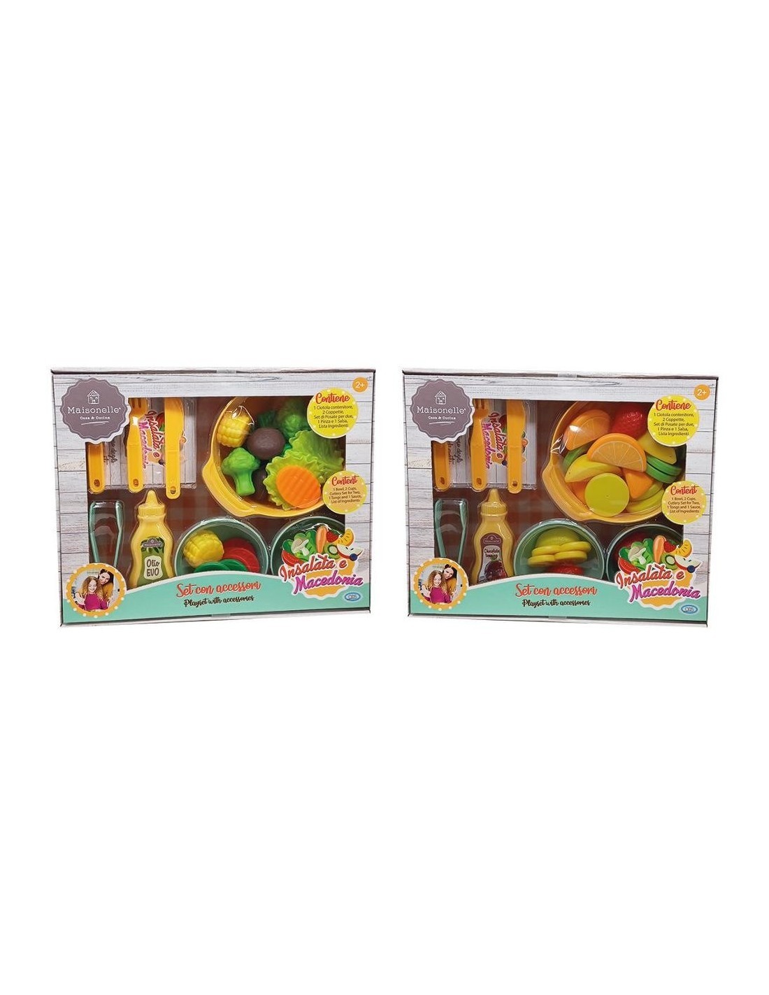 MAISONELLE 44093 SET INSALATA E MACEDONIA ASSORTITO, GIOCO BAMBINI