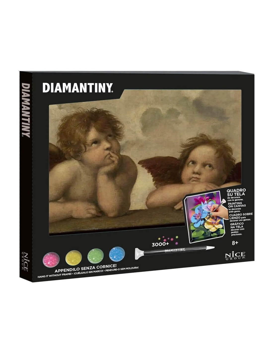 DIAMANTINY – Kit Crystal Art Quadri Assortiti A4