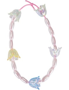 Perline ABC Flower Bouquet, perline colorate, perline bambini, bracciali, collane, smile, cuori, stelle, fiori, fai da te, 6+