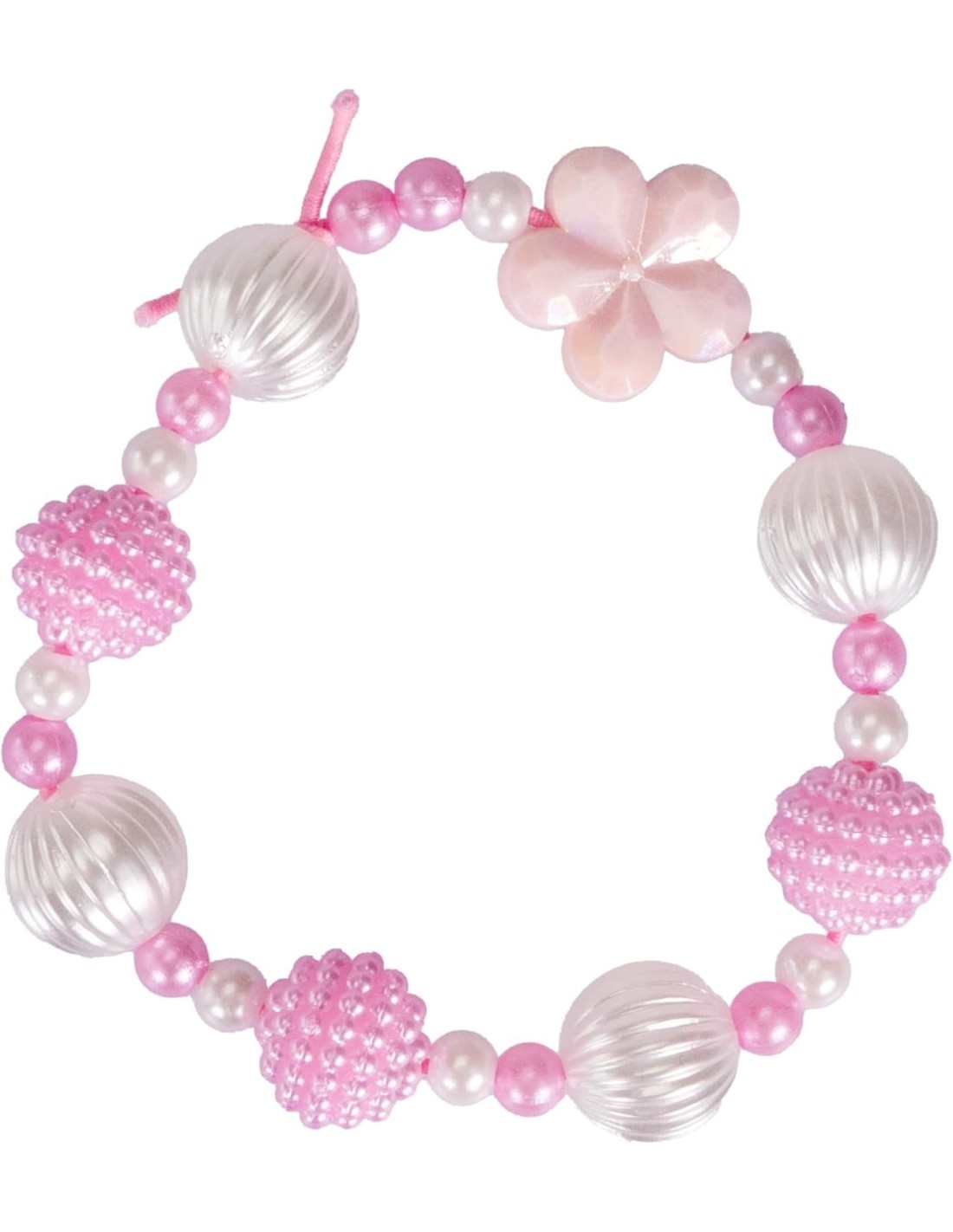 Perline ABC Flower Bouquet, perline colorate, perline bambini, bracciali, collane, smile, cuori, stelle, fiori, fai da te, 6+