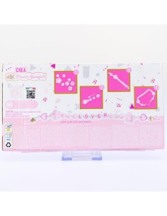 Perline ABC Flower Bouquet, perline colorate, perline bambini, bracciali, collane, smile, cuori, stelle, fiori, fai da te, 6+