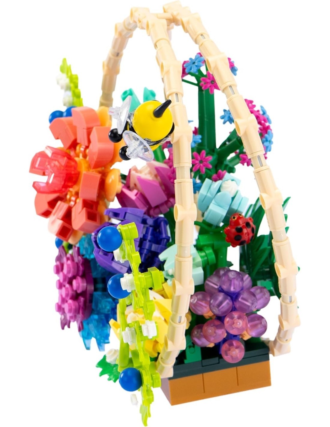 Nice Mattoncini – Bouquet di Primavera con Ape e Coccinella