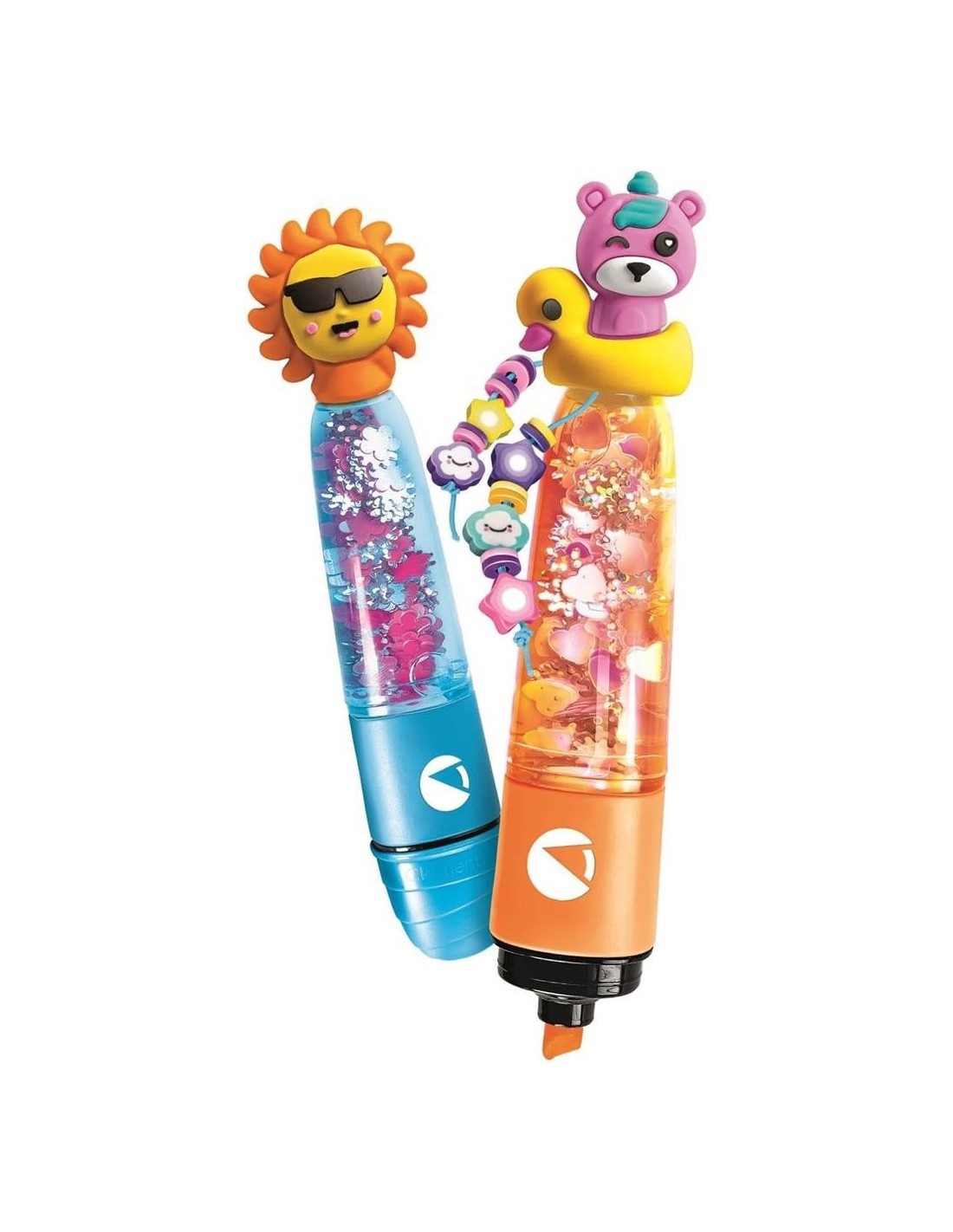 CLEMENTONI IDEA, CREATE YOUR HIGHLIGHTERS CRAZY SUMMER, LABORATORIO EVIDENZIATORI PERSONALIZZATI, KIT CREATIVO, ASSORTITO