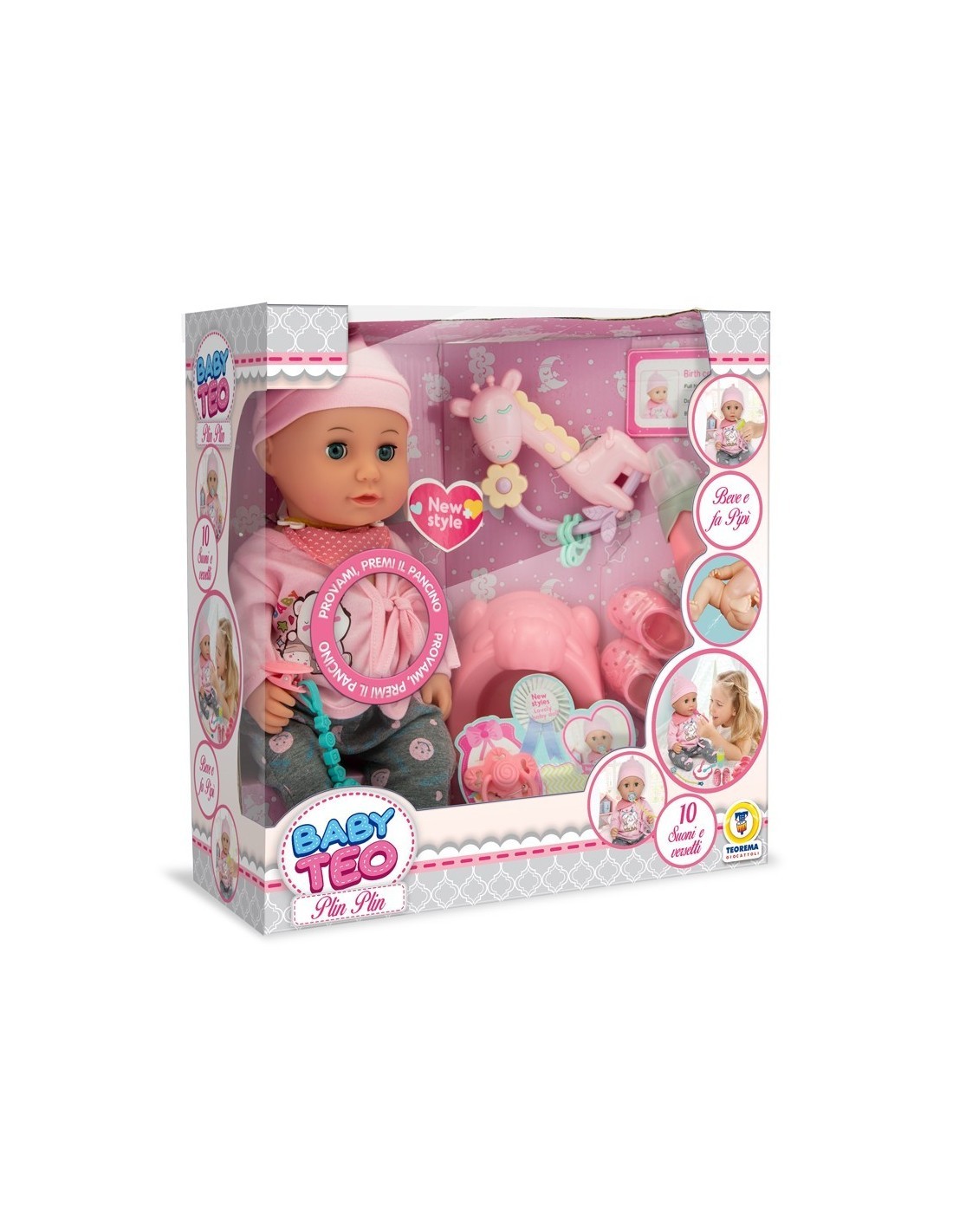 BABY TEO - BAMBOLOTTO PLIN PLIN 33CM CON ACCESSORI