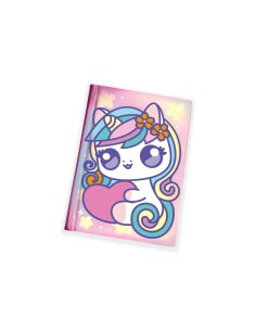 Diamantiny Diario Kawaii, diario segreto, diario bambina, kawaii, gemme 3D, creatività, regalo bambina, 6+ 2