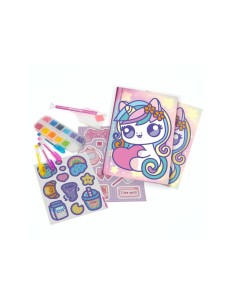 Diamantiny Diario Kawaii, diario segreto, diario bambina, kawaii, gemme 3D, creatività, regalo bambina, 6+