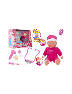 BAMBOLOTTO 38CM ASSORTITO CON ACCESSORI CUOR DI MAMY BIMBO 42488
