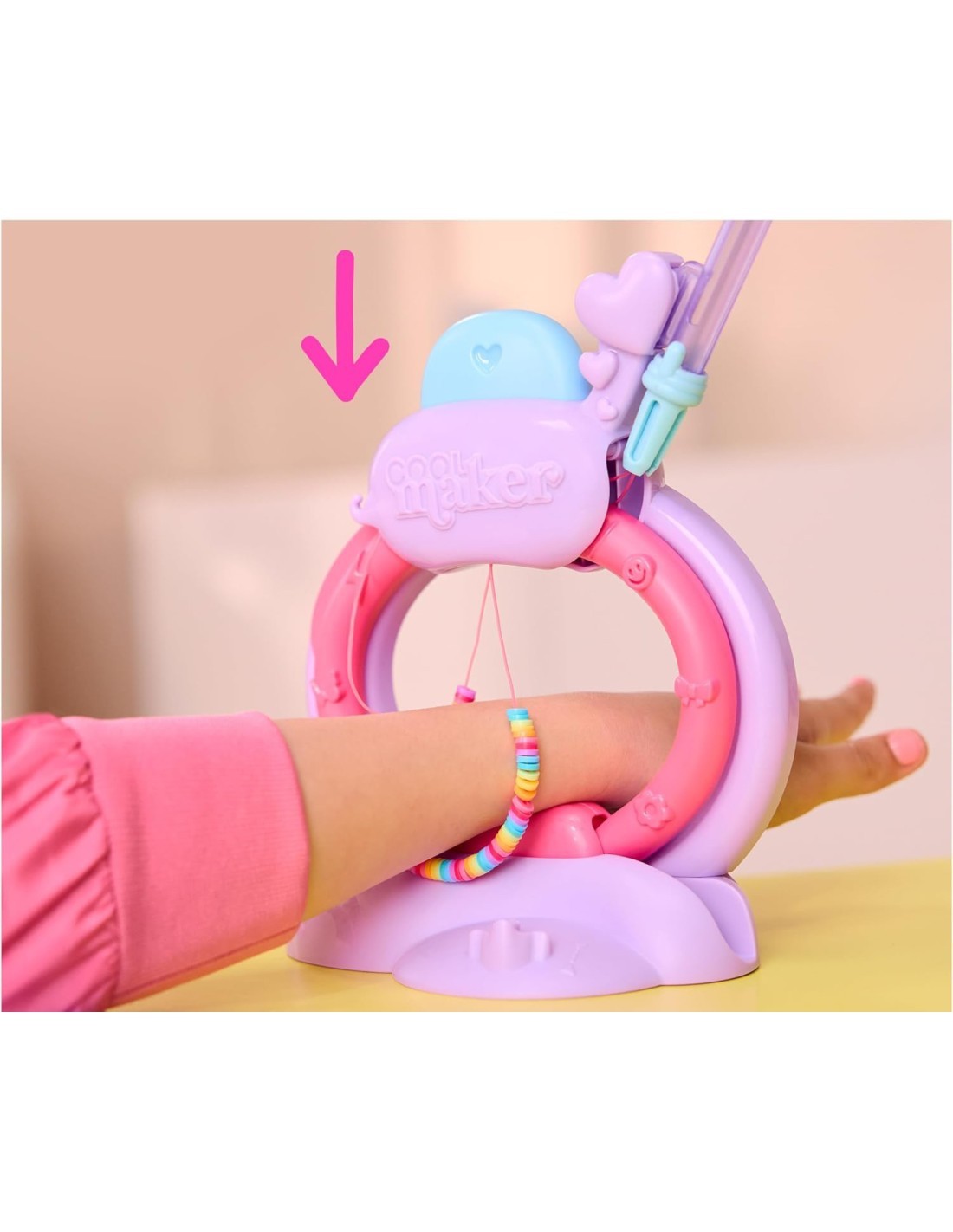 COOL MAKER KIT CREAZIONE BRACCIALETTI, +1200 PERLE, HEISHI, BRACCIALI FAI‑DA‑TE, 7+ ANNI