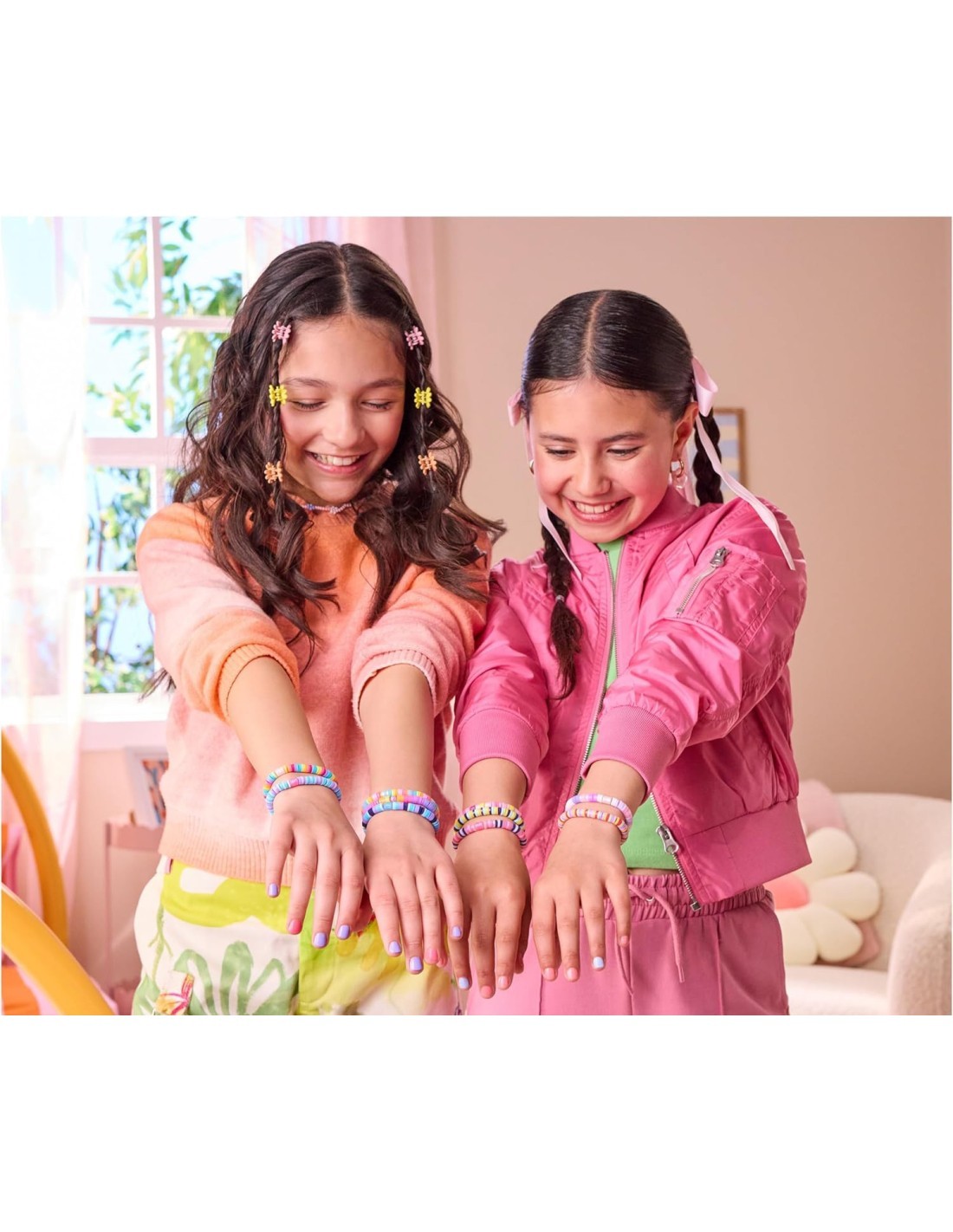 COOL MAKER KIT CREAZIONE BRACCIALETTI, +1200 PERLE, HEISHI, BRACCIALI FAI‑DA‑TE, 7+ ANNI