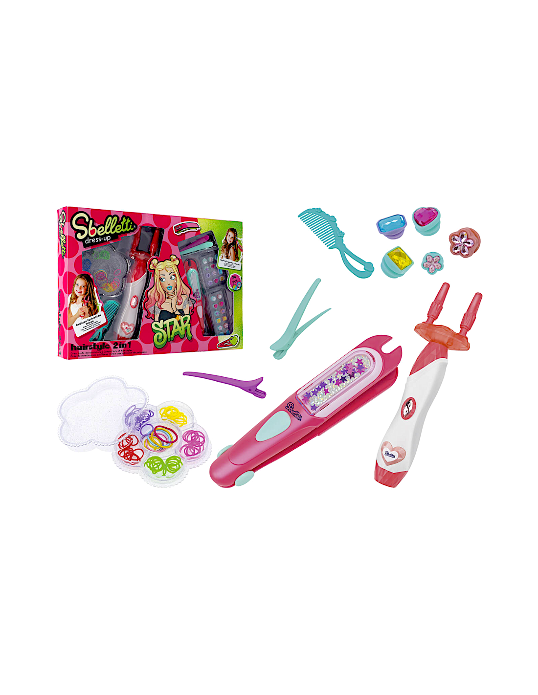 SBELLETTI 42533 DECORA CAPELLI E MACCHINA CREA TRECCINE