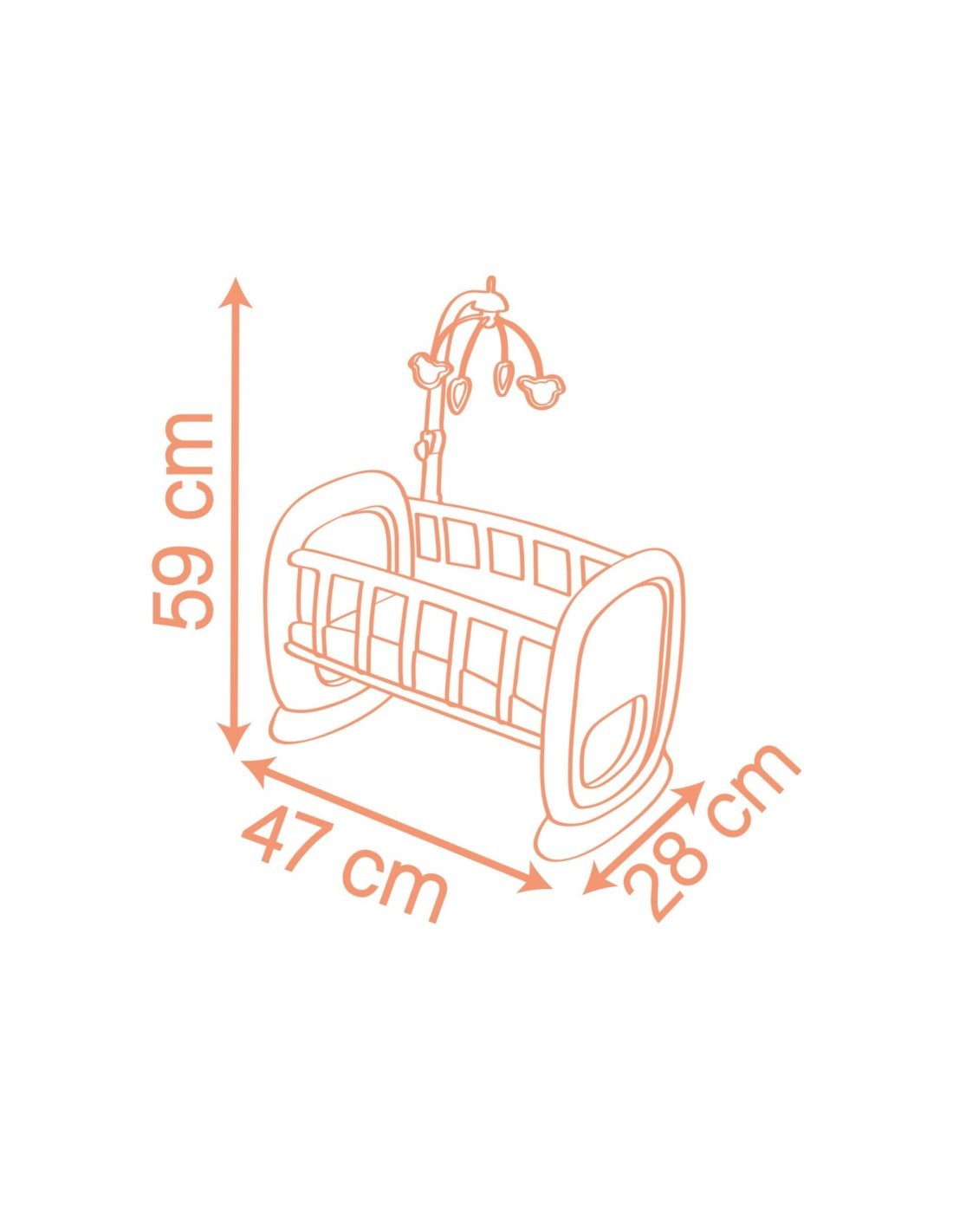 SMOBY, CULLA PER NEONATI BABY NURSE, GIOCATTOLO, LETTINO BIMBI, GIOCO 18+ MESI