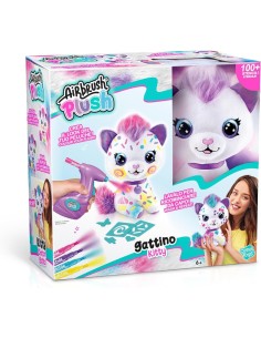 AIRBLUSH PLUSH 20289584 GATTINO KITTY, MORBIDO PELUCHE PER RAGAZZI