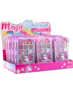 MAGIC UNICORN, TROLLEY MAKE UP, COFANETTO TRUCCHI, GLITTERATO, 9,5X17X5 CM, GIOCATTOLO PER BAMBINI, 6+ ANNI, ASSORTITO
