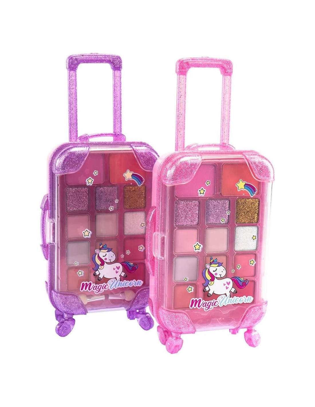 MAGIC UNICORN, TROLLEY MAKE UP, COFANETTO TRUCCHI, GLITTERATO, 9,5X17X5 CM, GIOCATTOLO PER BAMBINI, 6+ ANNI, ASSORTITO