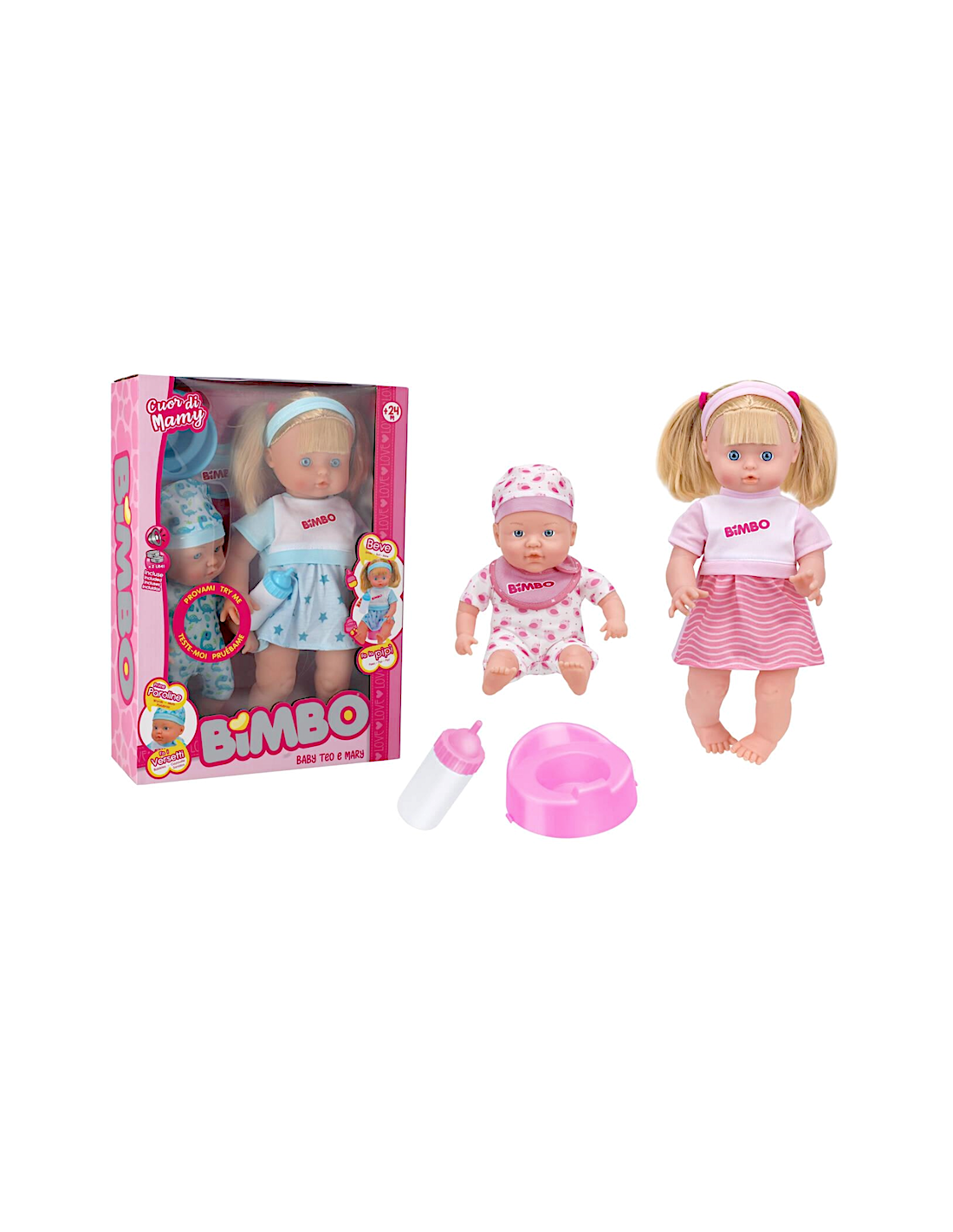 COPPIA BAMBOLE 40/30CM ASSORTITO