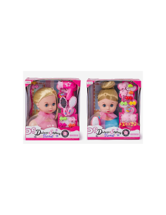 TESTA DI BAMBOLA DA PETTINARE CON ACCESSORI ASSORTITO, GIOCO DI BELLEZZA PER BAMBINE