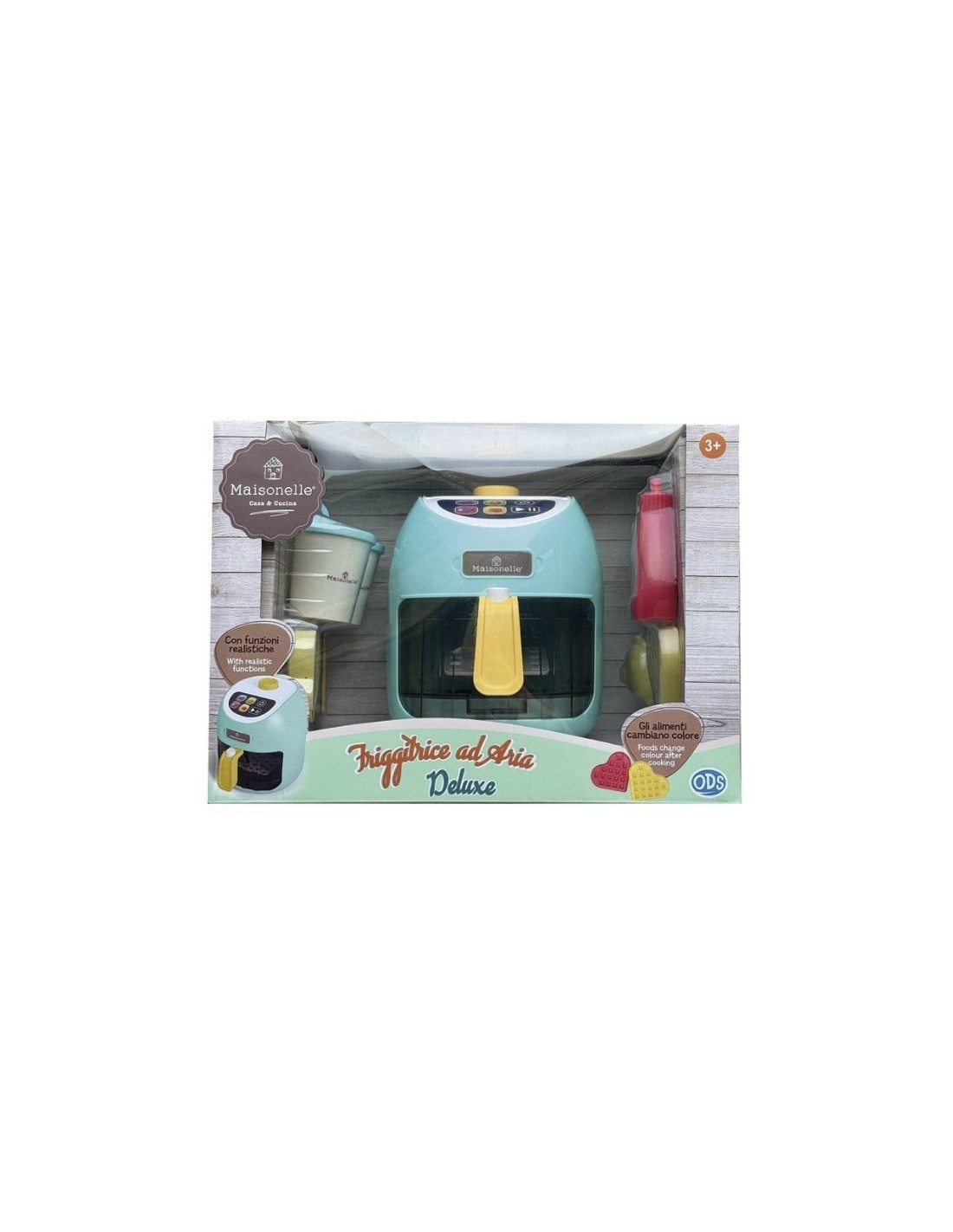 MAISONELLE FRIGGITRICE AD ARIA DELUXE, GIOCATTOLO CON CESTELLO ESTRAIBILE, LUCI E SUONI, 32 X 23 X 19,5 CM, ETÀ 3+ ANNI