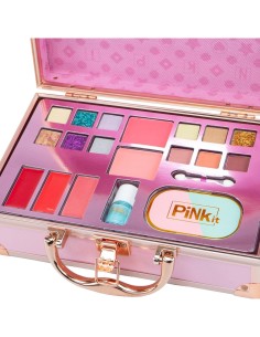 PINKIT Make Up Travel Case – Valigetta Trucco Bambina con Specchio e Accessori