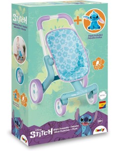 PASSEGGINO STITCH IN METALLO CON PELUCHE, MANIGLIA ERGONOMICA, RUOTE PIROETTANTI, MULTIDIREZIONALI, BAMBINI 18+ MESI 2