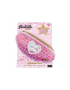 Girabrilla – Marsupio Tweed con Cuore in Paillettes Reversibili Assortiti