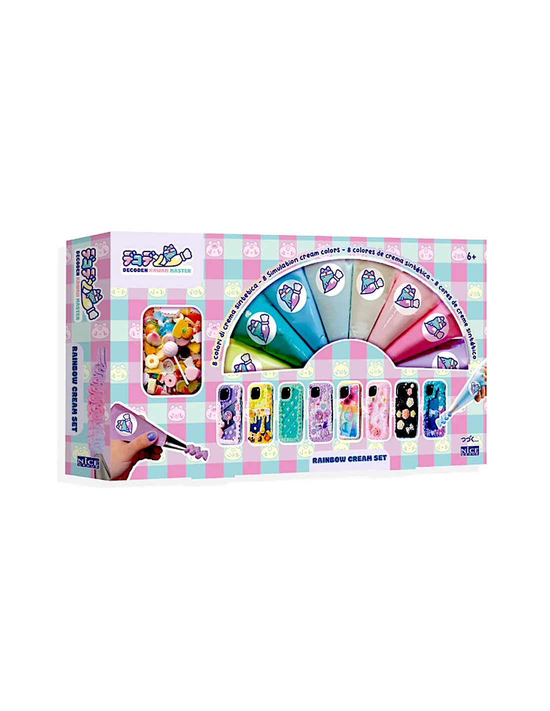 MOMOMI – Decoden Rainbow Cream Set per Decorazioni Kawaii