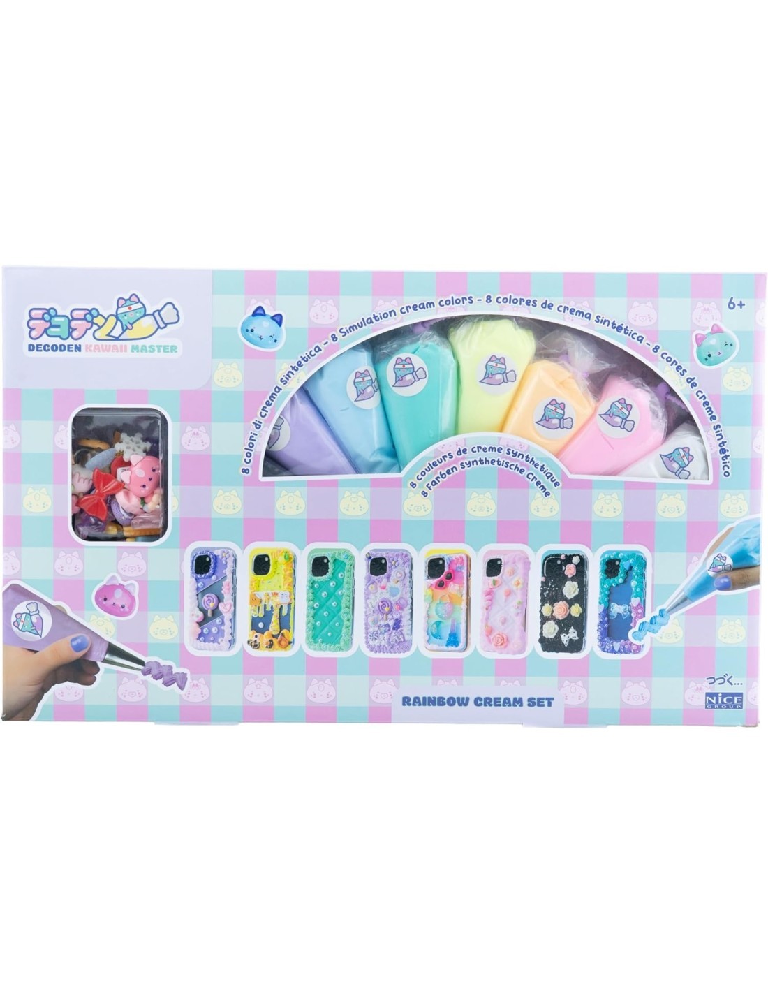 MOMOMI – Decoden Rainbow Cream Set per Decorazioni Kawaii