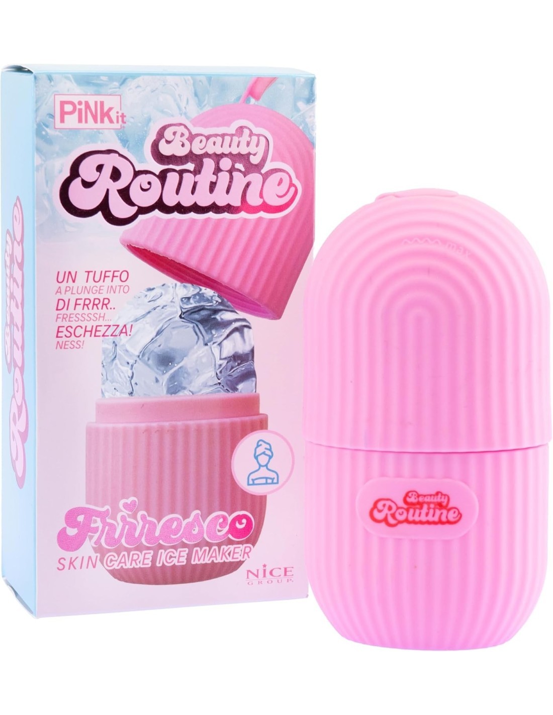 Skin Care Ice Maker – Rullo di Ghiaccio Rinfrescante per Viso e Collo