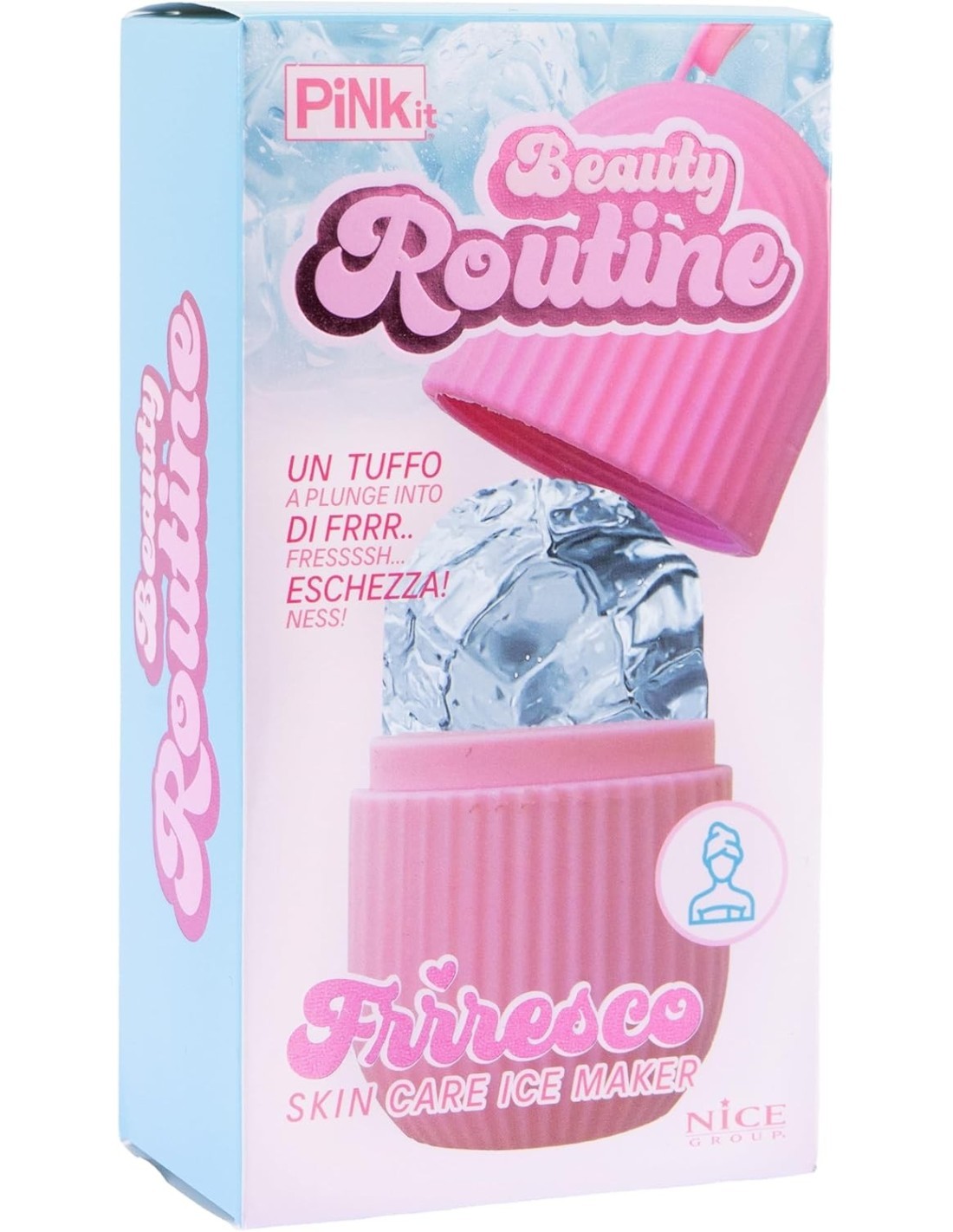 Skin Care Ice Maker – Rullo di Ghiaccio Rinfrescante per Viso e Collo