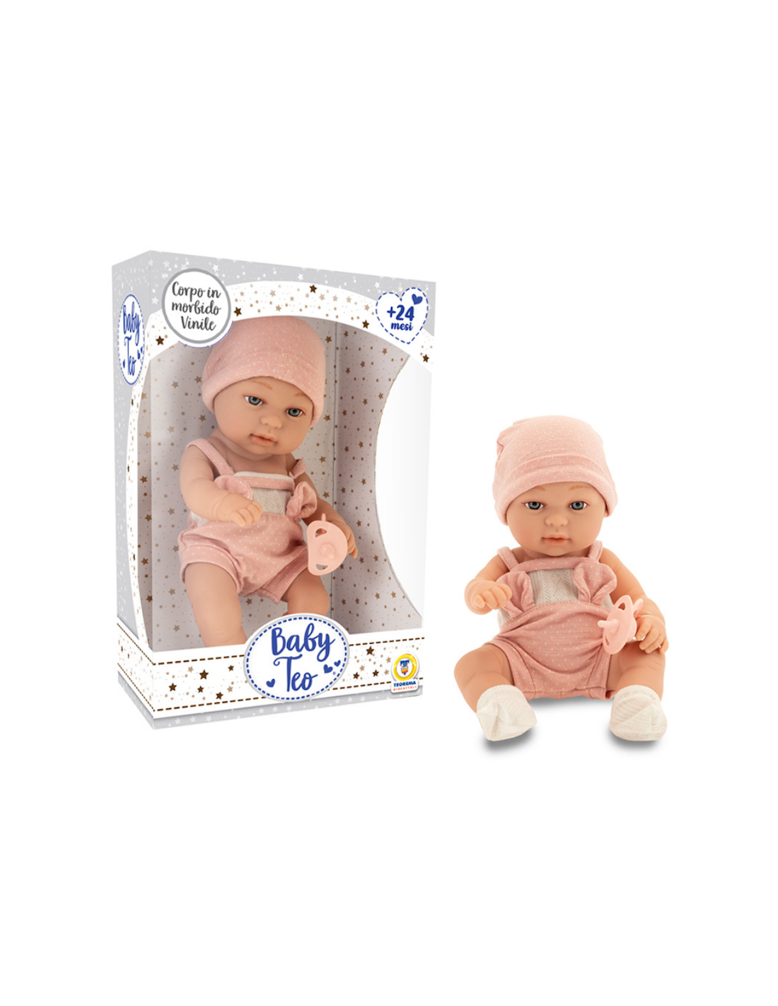 BABY TEO - NEONATO IN VINILE 30CM,  GIOCO BAMBINI
