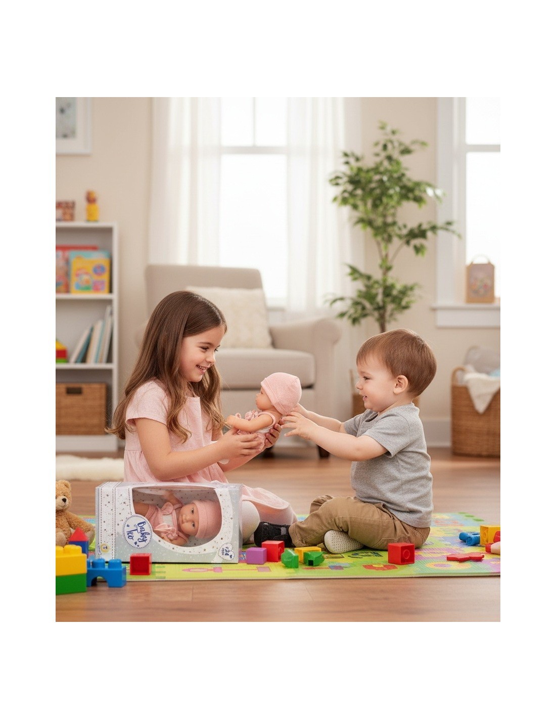 BABY TEO - NEONATO IN VINILE 30CM,  GIOCO BAMBINI