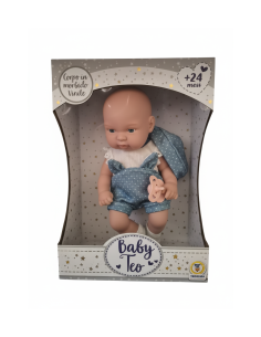 BABY TEO, NEONATO IN VINILE, BAMBOLA REALISTICA, 35CM 2
