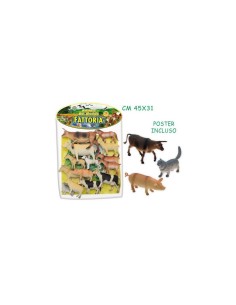 GEO NATURE 70306 CONF 14 ANIMALI FATTORIA CON POSTER su TreG Ingrosso