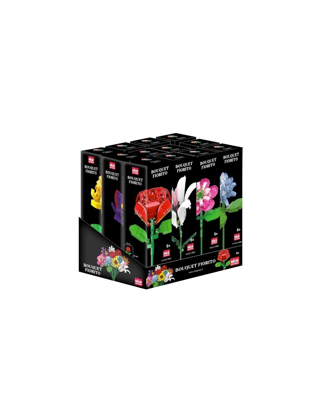 FLOWER 78000 MATTONCINI MODELLI ASSORTITI su TreG Ingrosso