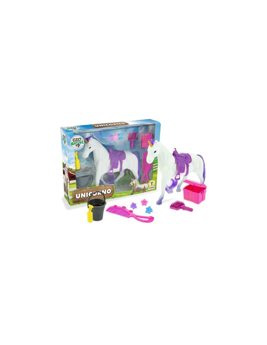 GEO NATURE 67272 UNICORNO CON ACCESSORI su TreG Ingrosso