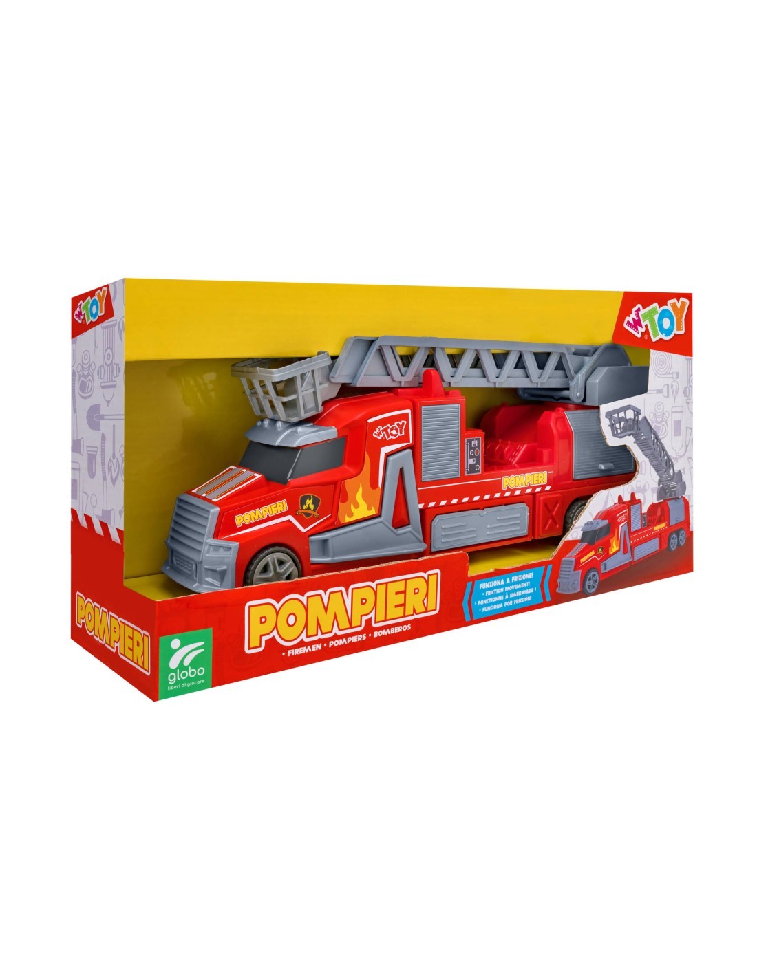 CAMION POMPIERI 41670 35CM A FRIZIONE su TreG Ingrosso