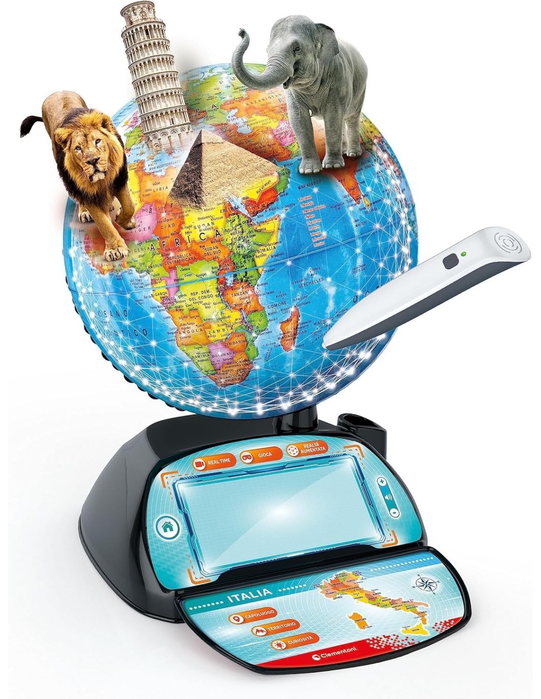 SAPIENTINO CLEMENTONI ESPLORAMONDO REAL TIME GIOCO EDUCATIVO PER BAMBINI