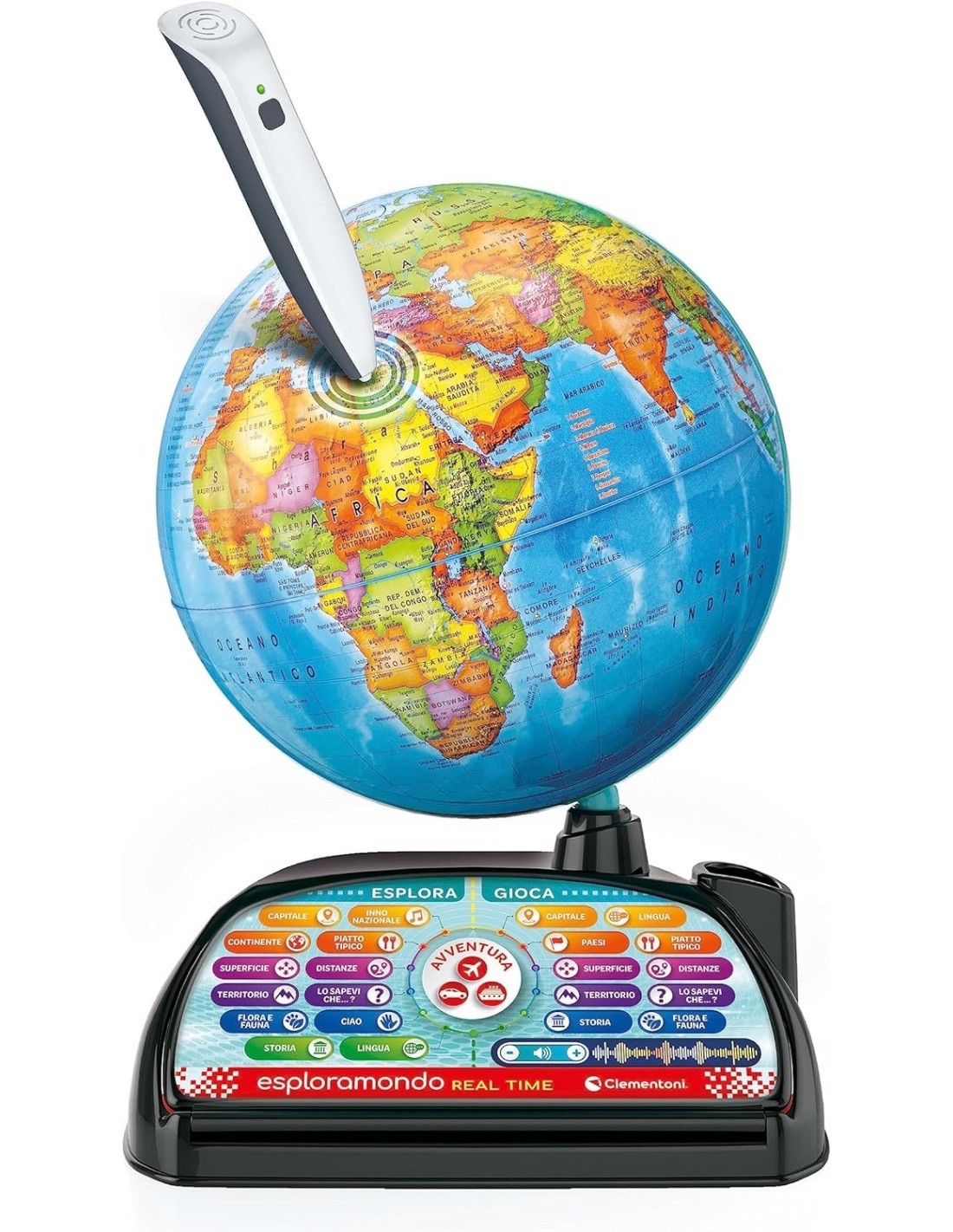 SAPIENTINO CLEMENTONI ESPLORAMONDO REAL TIME GIOCO EDUCATIVO PER BAMBINI