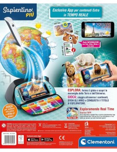 SAPIENTINO CLEMENTONI ESPLORAMONDO REAL TIME GIOCO EDUCATIVO PER BAMBINI