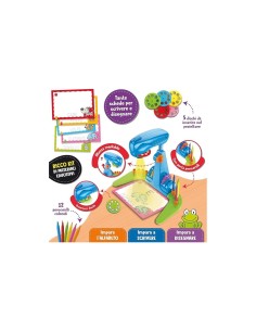 Carotina Proiettore Scuola di Lettura e Scrittura, Proiettore Didattico, Scrittura e Disegno, Lavagna Scrivi e Cancella-Lisciani