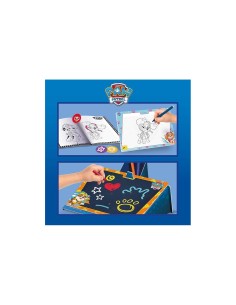 Paw Patrol Backpack , Super Kit Creativo per Disegnare, Stickers, Pennarelli e Gessetti Colorati - Lisciani