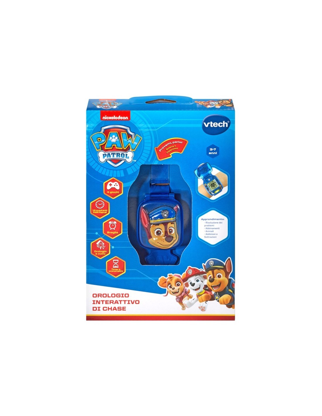 PAW PATROL 80-551607 OROLOGIO DI CHASE INTERATTIVO
