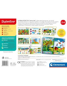 SAPIENTINO CLEMENTONI VADO AL NIDO PENNA INTERATTIVA GIOCO EDUCATIVO PER BAMBINI