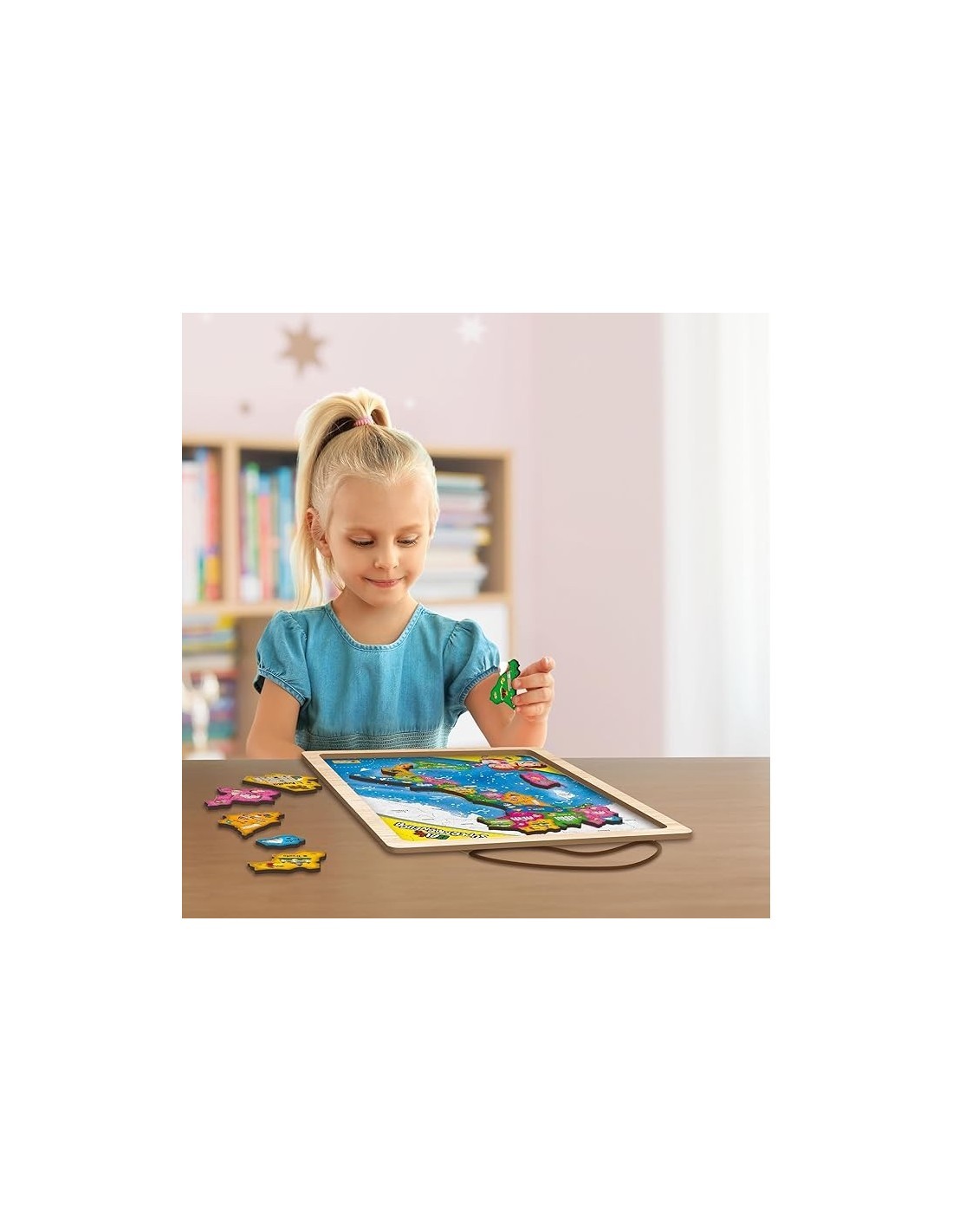 I'm a Genius Italia Supermagnetica - Puzzle di Legno con Regioni Magnetiche