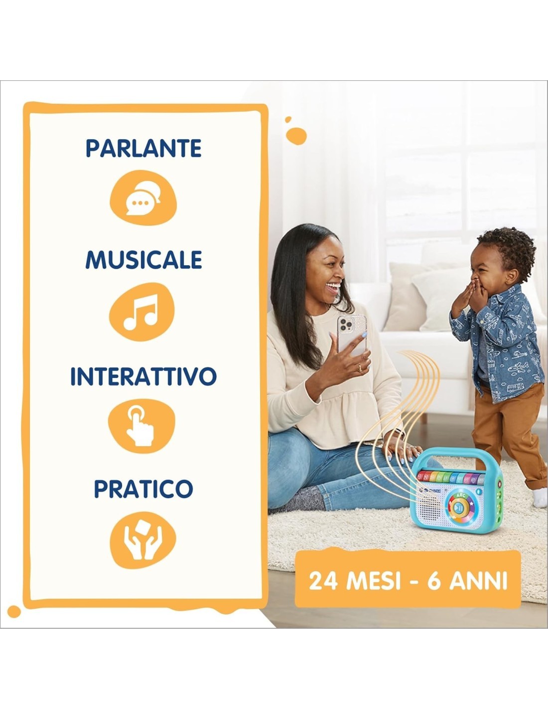 VTech Music’Kid dello Zecchino d’Oro - Lettore MP3 Bambini 2-6 Anni con 40 Brani
