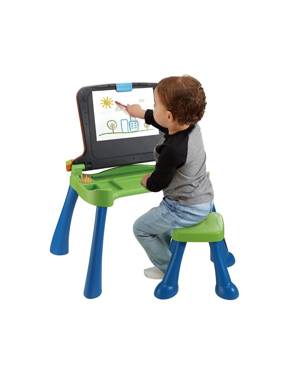 VTech Magico Tavolo Interattivo ToccaImpara - Tavolo Multiattività 5 in 1 per Bambini 3-6 Anni